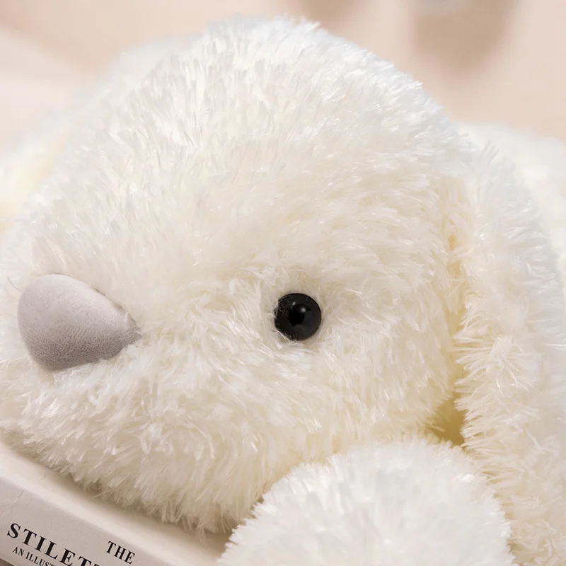 Adorable White Rabbit Fluffy Plush