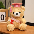 Pink Ribbon & Hat Graduating Bear Plush