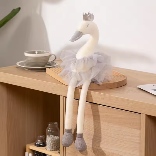 Long Legs Princess Swan Plush