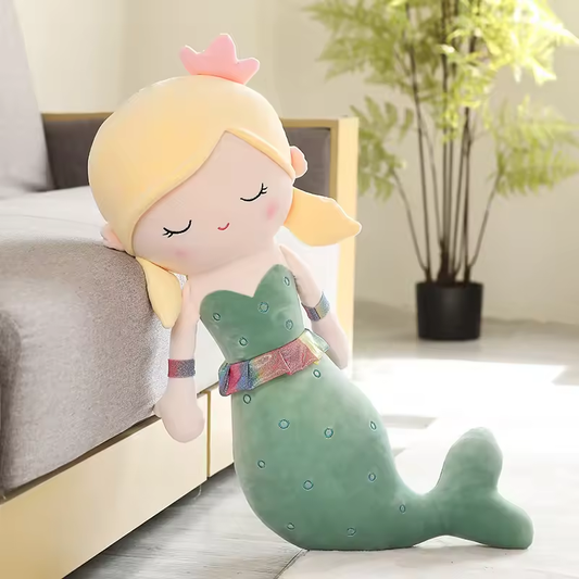 Big Green Dotted Mermaid Plush