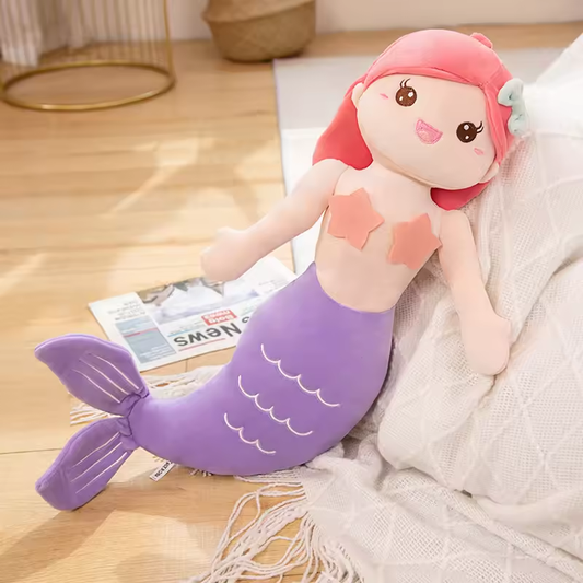 Big Purple Wavy Mermaid Plush
