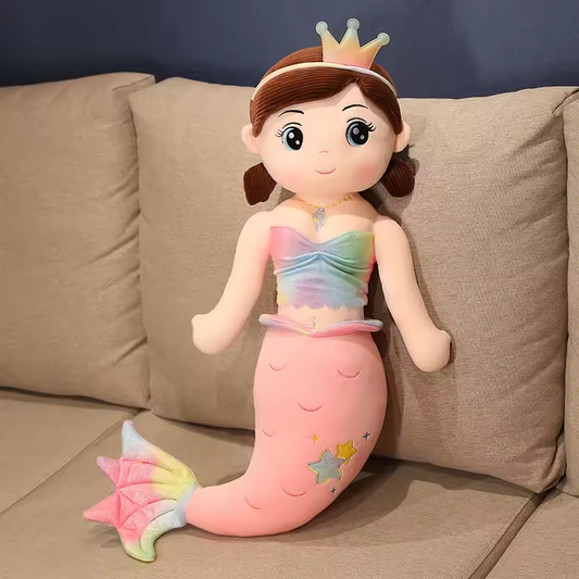 Big Colorful Wavy Mermaid Plush