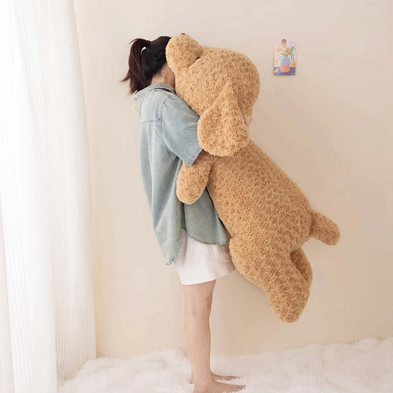 Big Fuzzy Brown Teddy Dog Plush