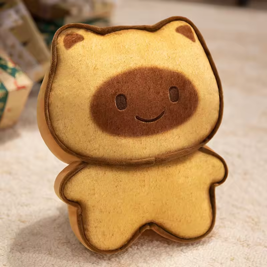 Light Brown Butter Biscuit Happy Cat Plush