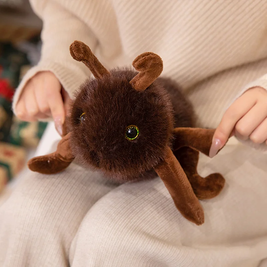 Dark Brown Fuzzy Ant Plush Toy