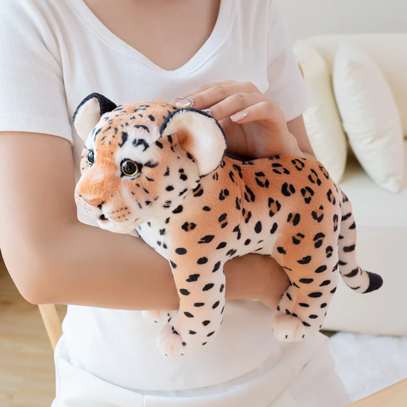 Adorable Lifelike Leopard Plush Toy