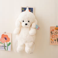 White Fuzzy Teddy Dog Backpack