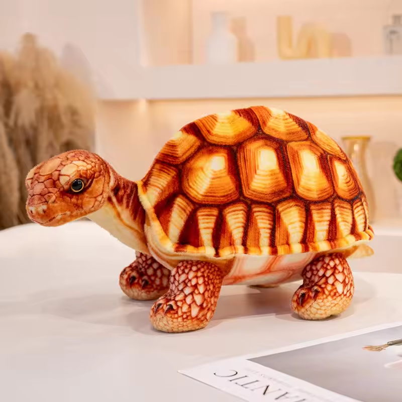 Golden Brown Tortoise Plush
