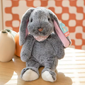 Soft Fluffy Dark Grey Bunny Plush