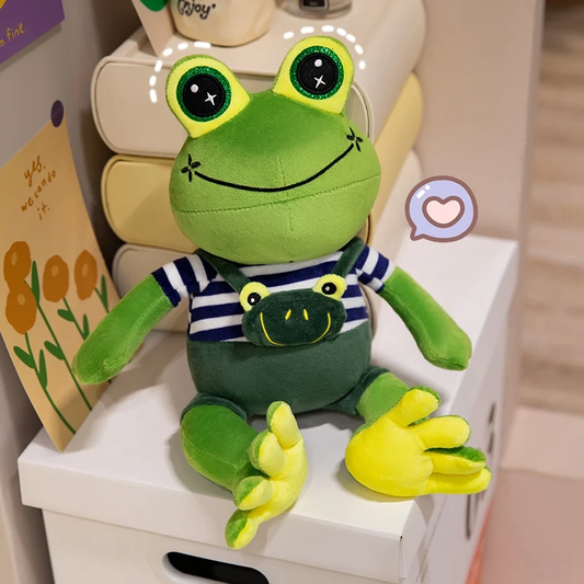 Kawaii Frog With Small Bag Plush