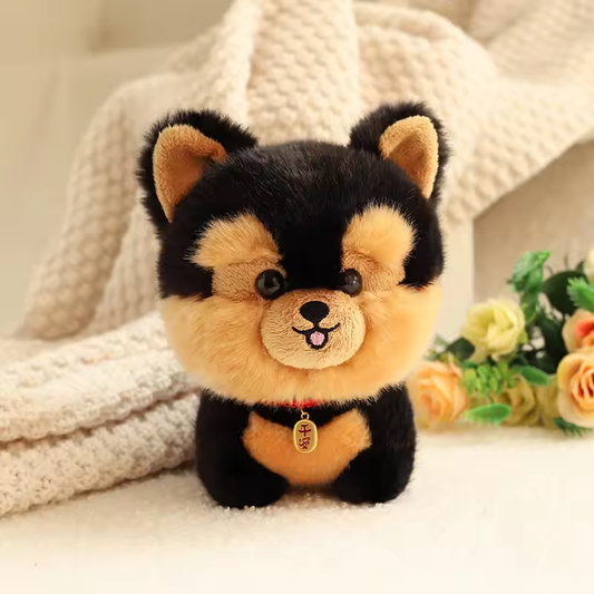 Small Yorkshire Big Head Fluffy Plush