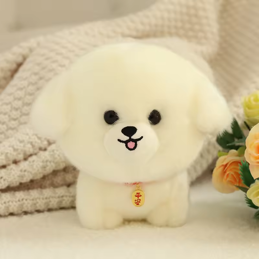 Small Bichon Big Head Fluffy Plush