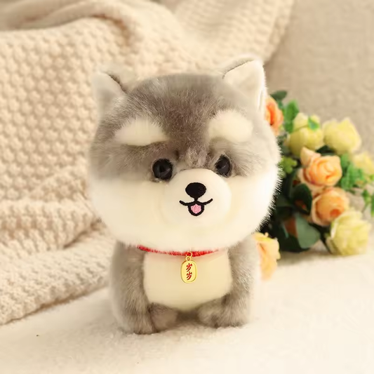 Small Husky Big Head Fluffy Plush