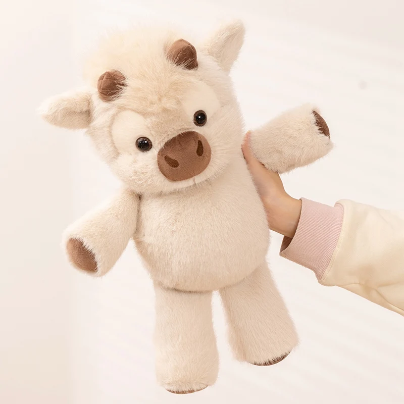 Adorable Fluffy Highland Cattle Plush