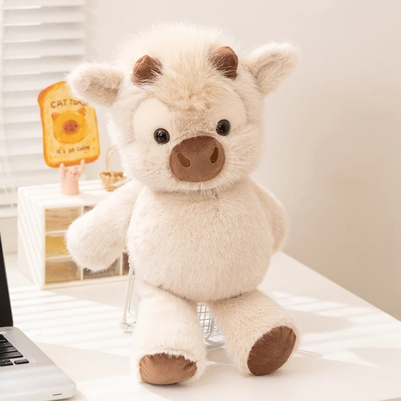 Adorable Fluffy Highland Cattle Plush