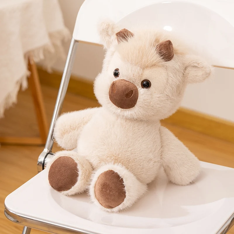 Adorable Fluffy Highland Cattle Plush