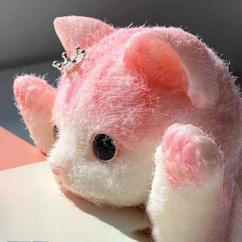 Pink Squishy & Sticky Cat Plush