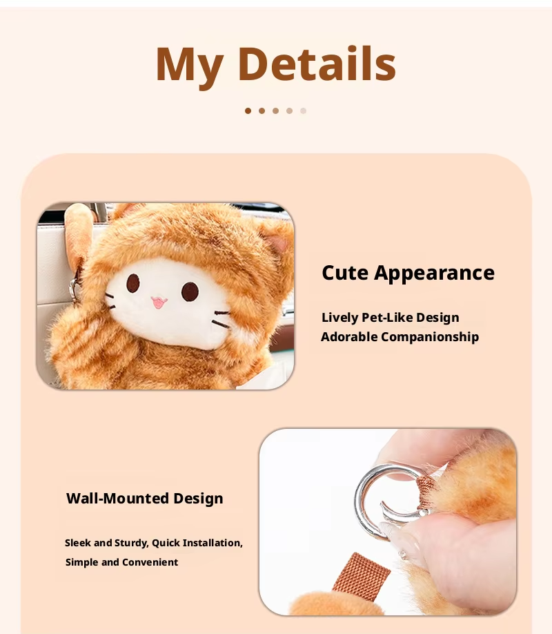 Cute Tiger Car Tissue Box Plush