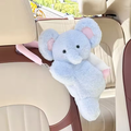 Cute Elephant Plush Car Tissue Box