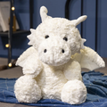 White Fuzzy Dragon Plush