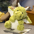 Green Fuzzy Dragon Plush