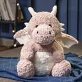 Pink Fuzzy Dragon Plush
