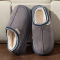 Grey Warm Fluffy Slippers