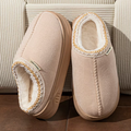 Ivory Warm Fluffy Slippers