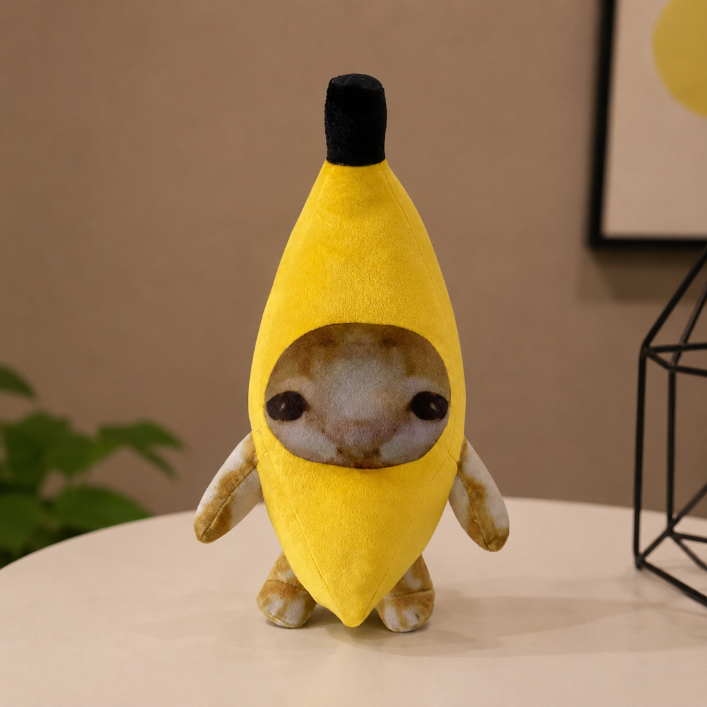 Banana Cat Meme Plush