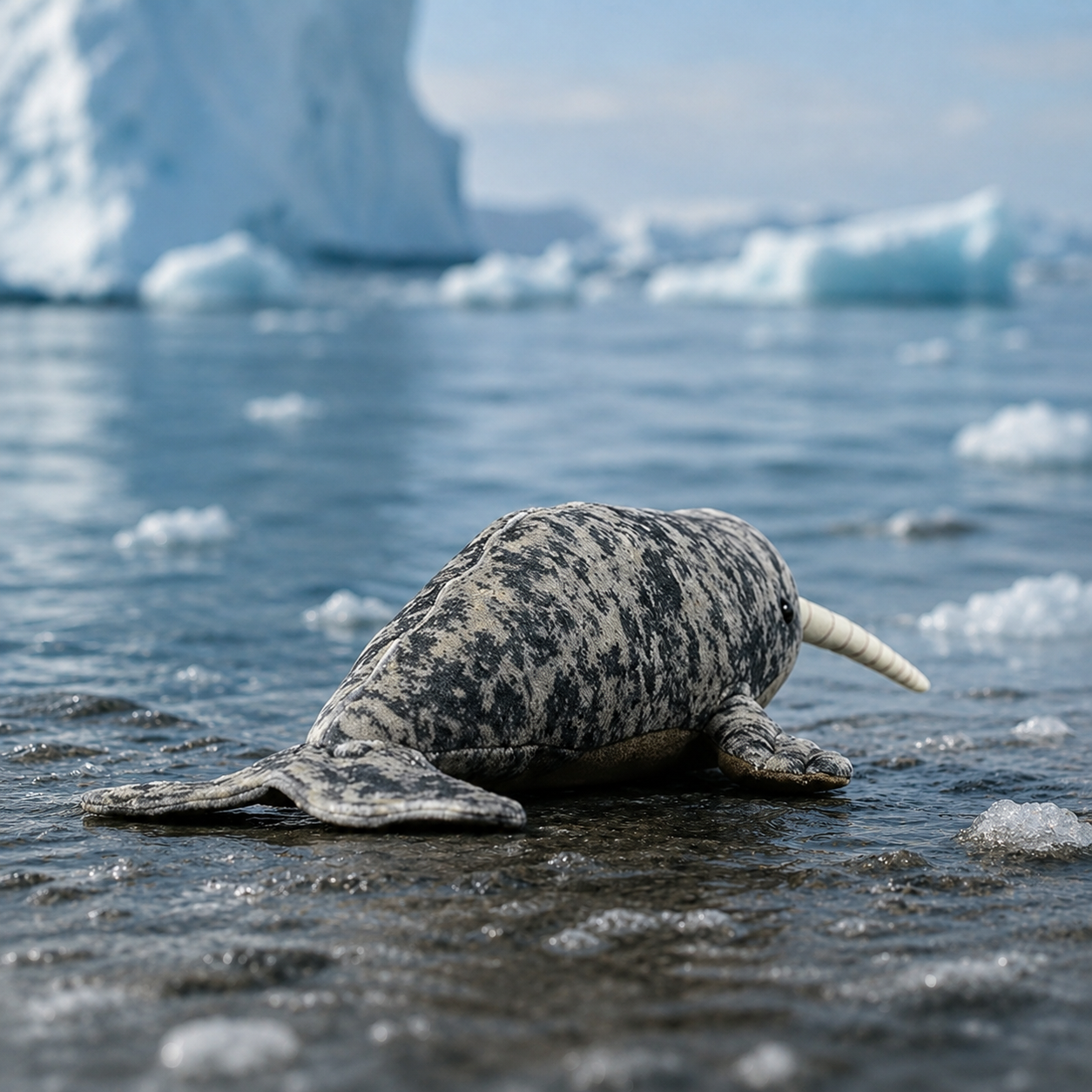 Realistic Narwhal Plush