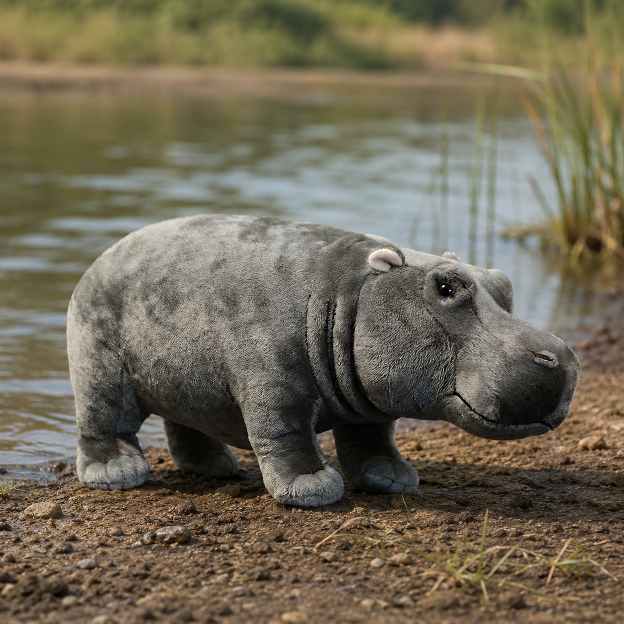 Realistic Hippopotamus Plush
