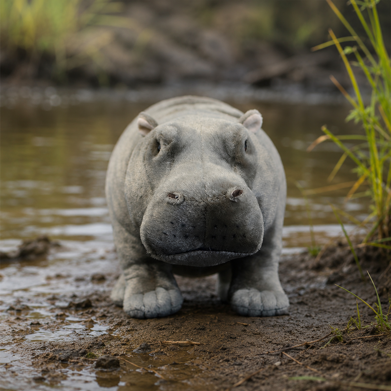 Realistic Hippopotamus Plush
