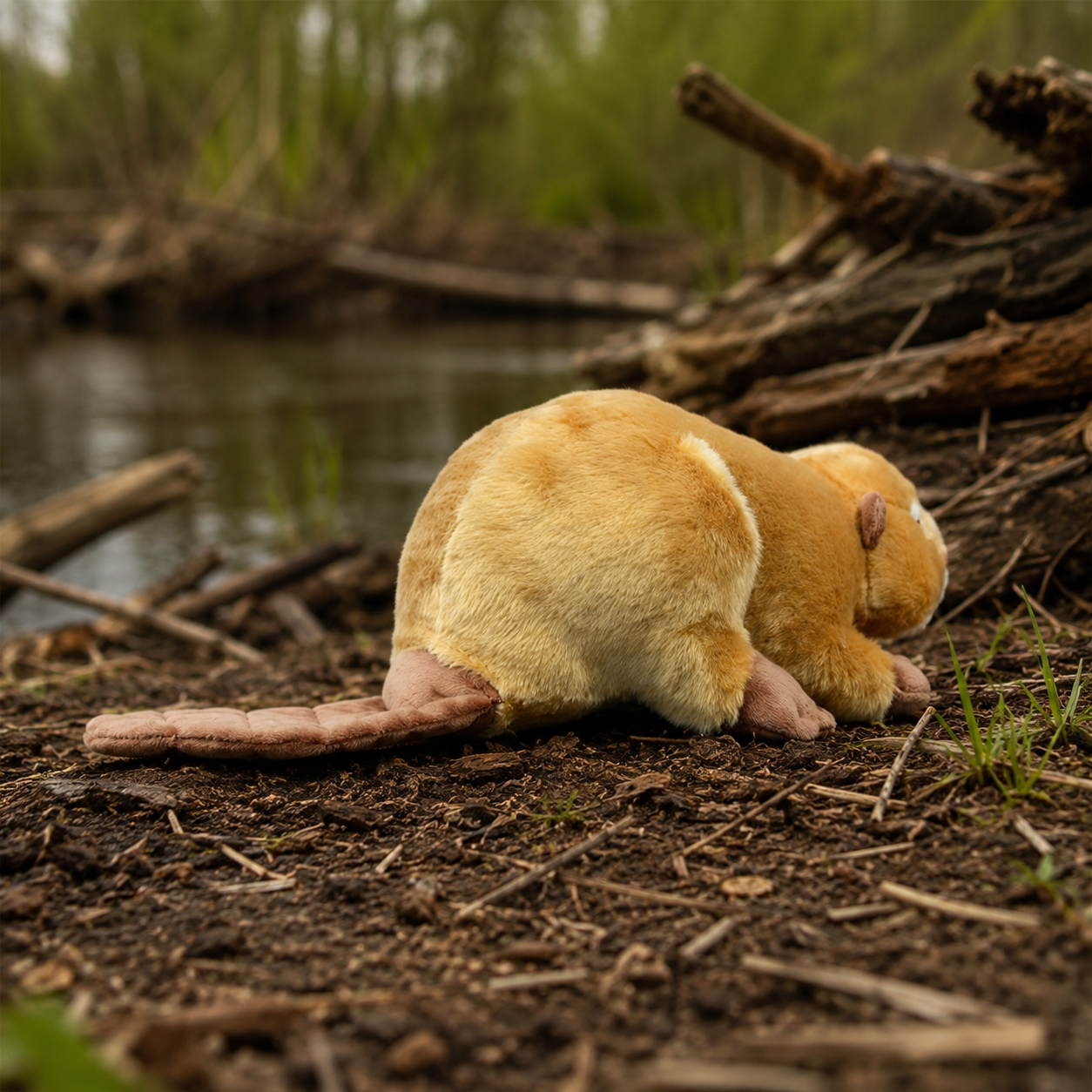 Realistic Beaver Plush