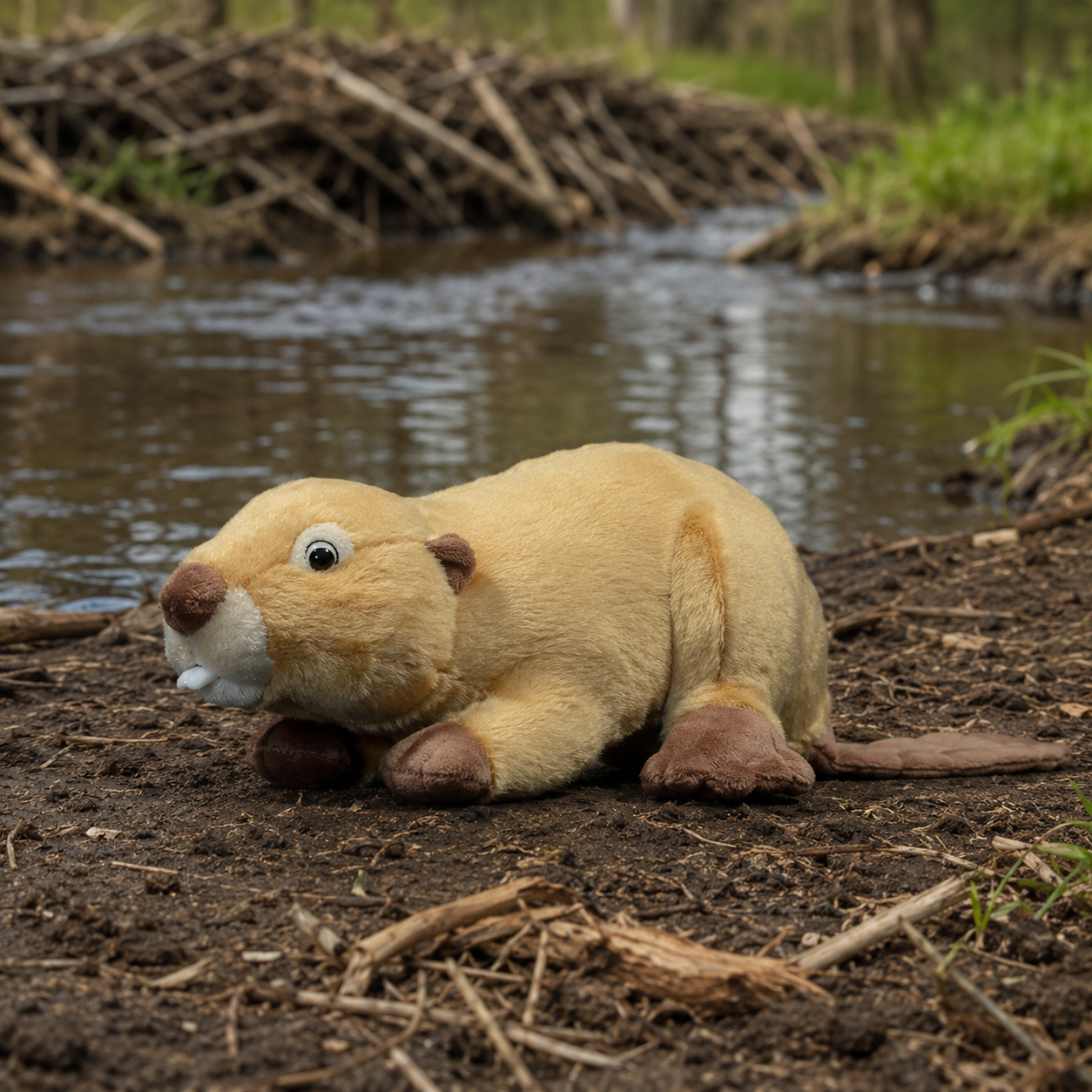 Realistic Beaver Plush