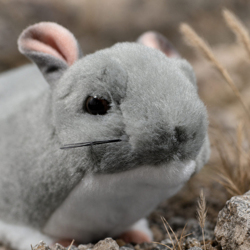 Realistic Chinchilla Plush