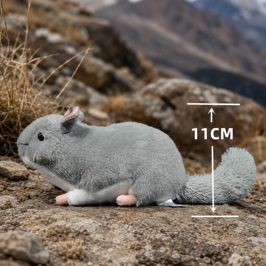 Realistic Chinchilla Plush