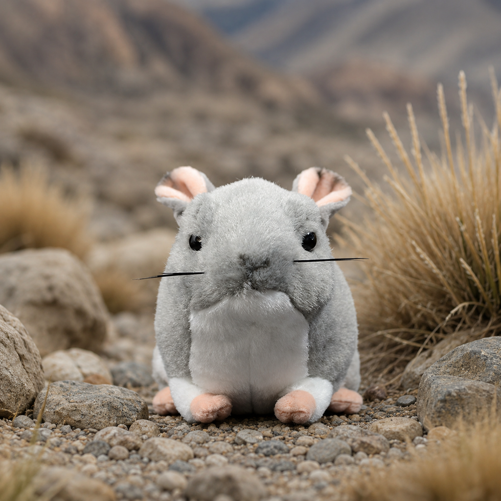 Realistic Chinchilla Plush