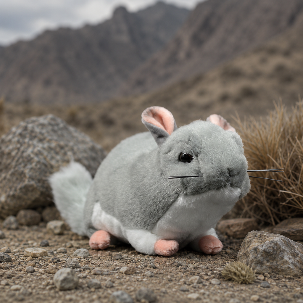 Realistic Chinchilla Plush
