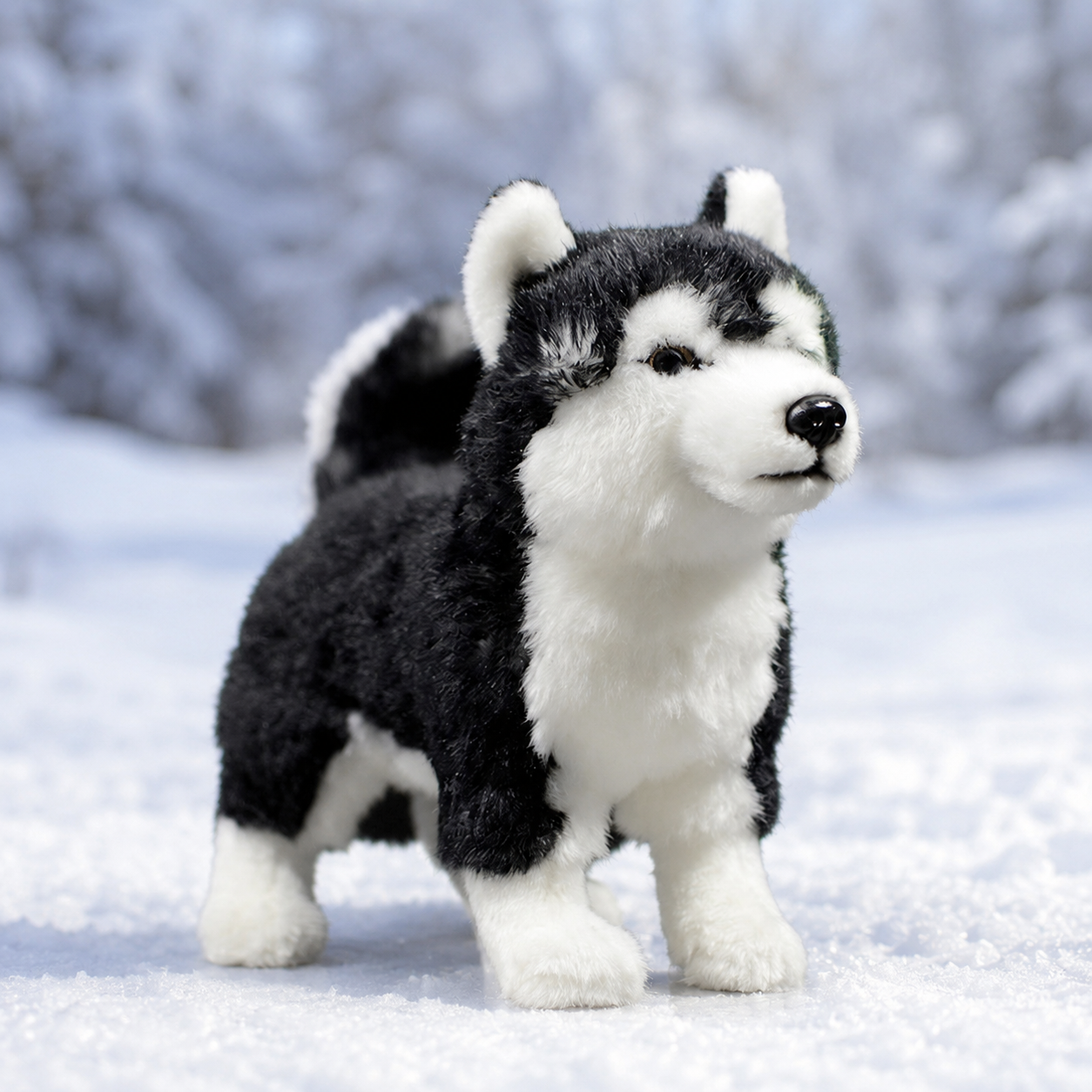 Realistic Husky Plush
