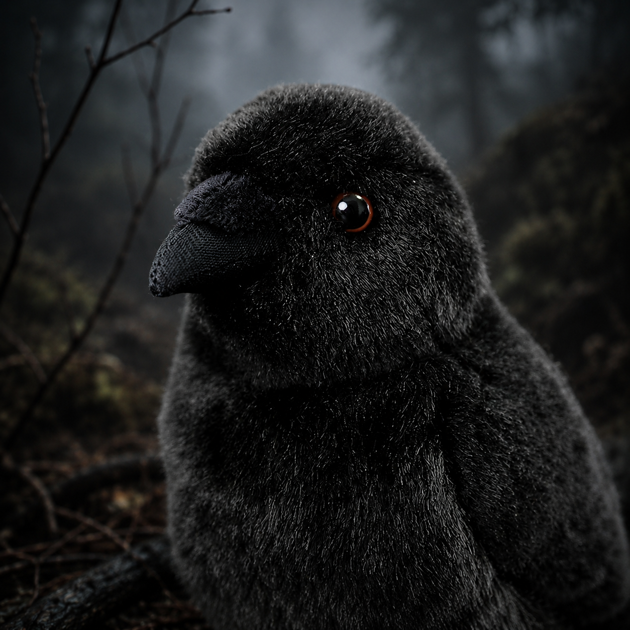 Realistic Raven Plush