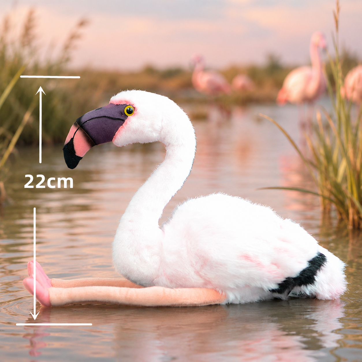 Realistic Flamingo Plush