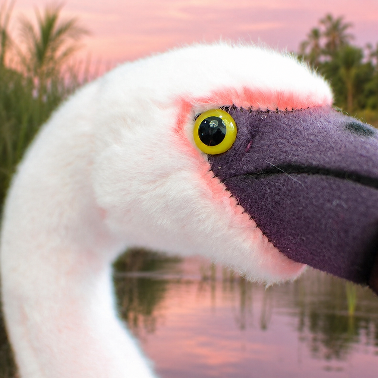 Realistic Flamingo Plush