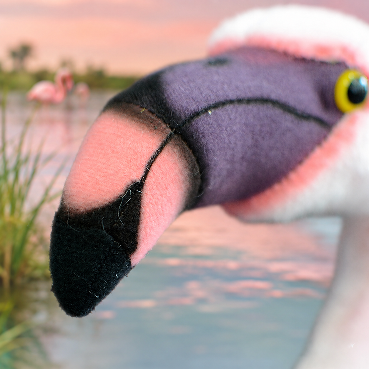 Realistic Flamingo Plush