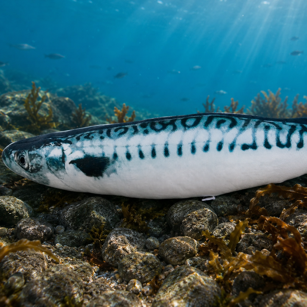 Realistic Mackerel Squishy Plush