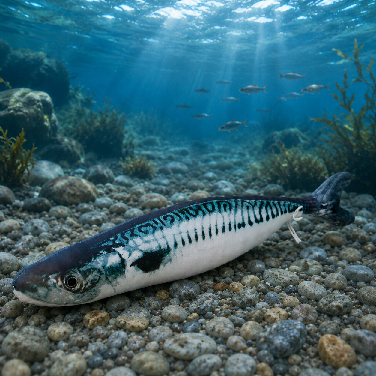 Realistic Mackerel Squishy Plush