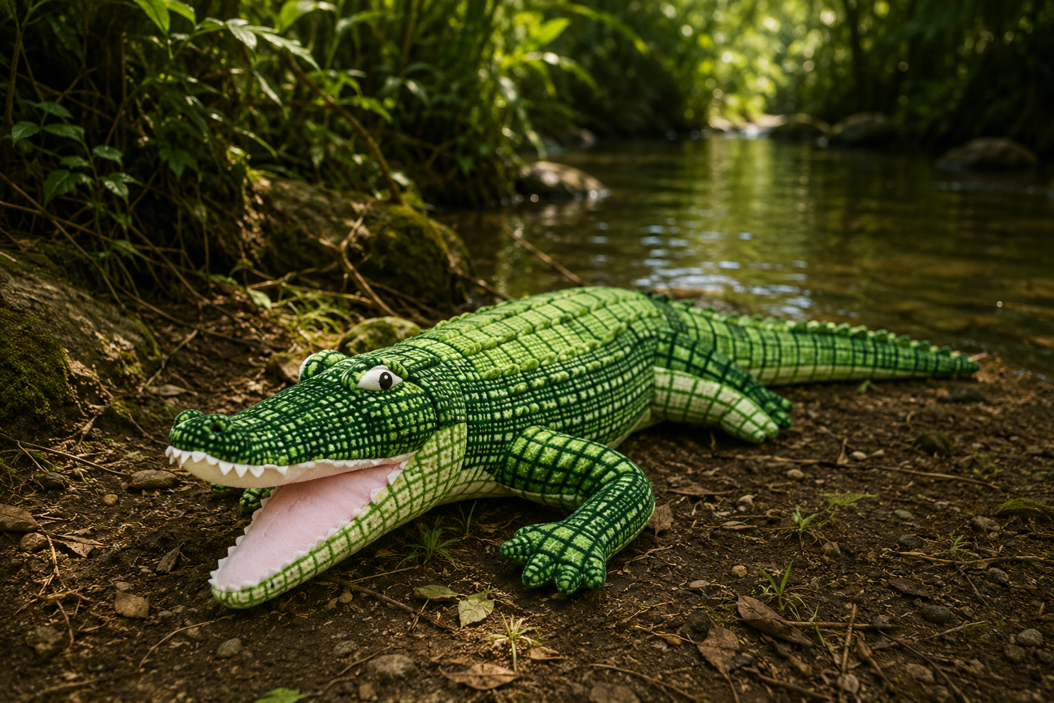 Long Realistic Crocodile Plush