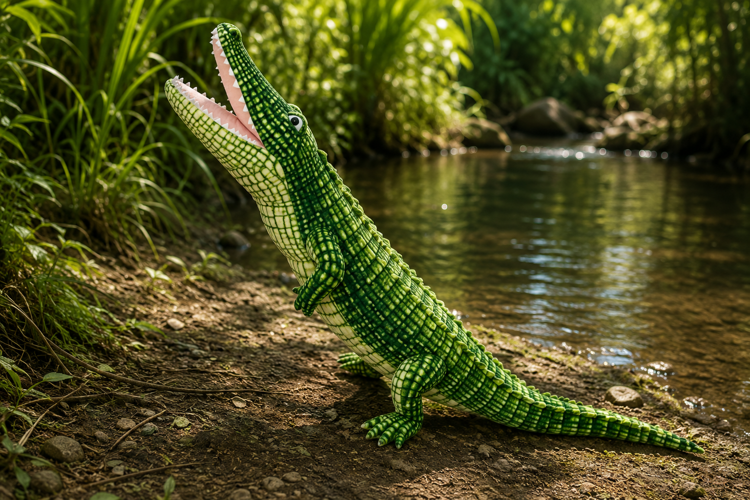 Long Realistic Crocodile Plush