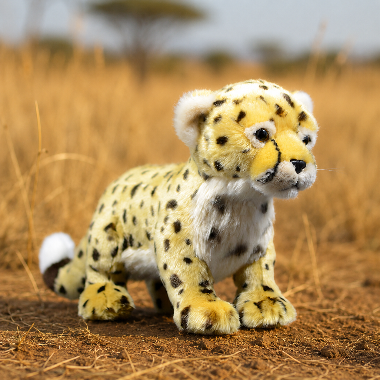 Realistic Baby Cheetah Plush