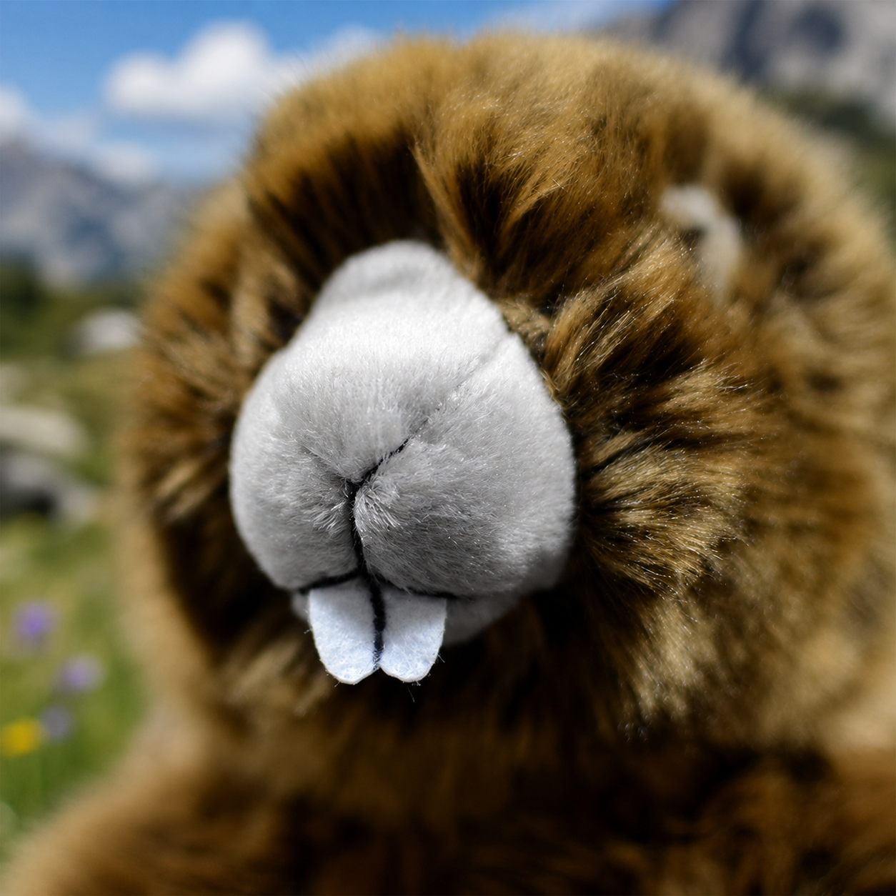 Realistic Fluffy Marmot Plush