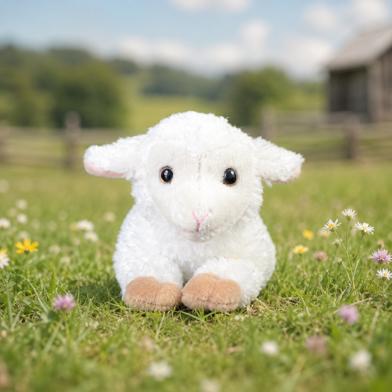 Realistic Baby Sheep Plush